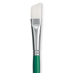 Princeton Synthetic Bristle Brush - Angular Bright, Size 10 close up
