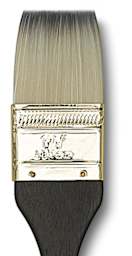 Princeton Umbria Series Synthetic Brushes - Closeup of Flat Wash Brush