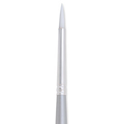 Silver Brush Silverwhite Synthetic Brush - Round, Long Handle, Size 1 close up