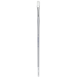 Silver Brush Silverwhite Synthetic Brush - Flat, Long Handle, Size 4