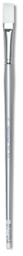 Silver Brush Silverwhite Synthetic Brush - Flat, Long Handle, Size 8
