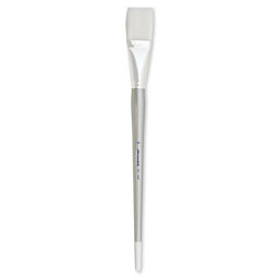 Silver Brush Silverwhite Synthetic Brush - Flat, Long Handle, Size 16