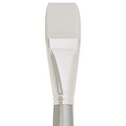 Silver Brush Silverwhite Synthetic Brush - Bright, Long Handle, Size 16 close up