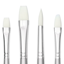 Liquitex Basics Synthetic Brushes - Set of 4, close-up