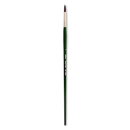 Silver Brush Ruby Satin Synthetic Brush - Round, Size 4, Long Handle
