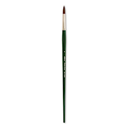 Silver Brush Ruby Satin Synthetic Brush - Round, Size 6, Long Handle