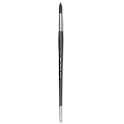 Silver Brush Ruby Satin Synthetic Brush - Round, Long Handle, Size 8