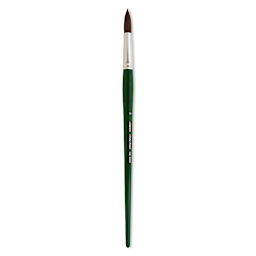 Silver Brush Ruby Satin Synthetic Brush - Round, Long Handle, Size 10