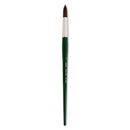 Silver Brush Ruby Satin Synthetic Brush - Round, Long Handle, Size 12