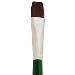 Silver Brush Ruby Satin Synthetic Brush - Bright, Size 10, Long Handle close-up