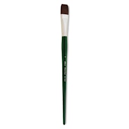 Silver Brush Ruby Satin Synthetic Brush - Bright, Size 12, Long Handle