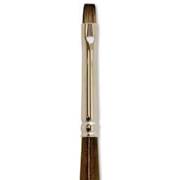 Silver Brush Monza Synthetic Mongoose Artist Brush - Short Bright, Size 2 close up