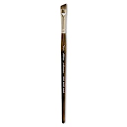 Silver Brush Monza Synthetic Mongoose Artist Brush - Short Angle, Short Handle, Size 1/2"