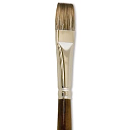 Silver Brush Monza Synthetic Mongoose Brush - Glaze, Size 1/2" close up