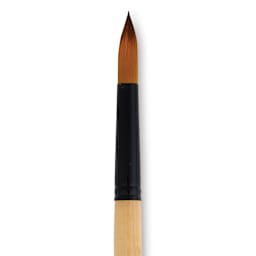 Dynasty Black Gold Brush - Round, Long Handle, Size 12 close up