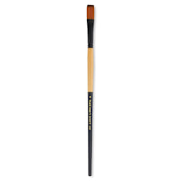 Dynasty Black Gold Brush - Flat, Long Handle, Size 8