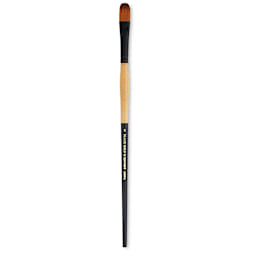 Dynasty Black Gold Brush - Filbert, Long Handle, Size 8