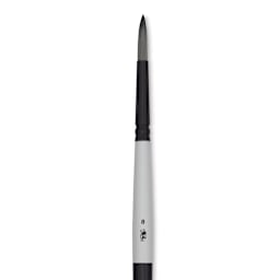 Winsor & Newton Artists’ Acrylic Brush - Round, Long Handle, Size 8