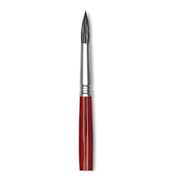 Escoda Black Sable Oil Brush - Round, Size 12 close up