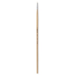 Escoda Clasico Chungking White Bristle Brush - Bright, Long Handle, Size 0