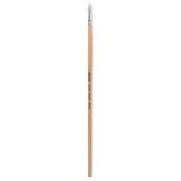 Escoda Clasico Chungking White Bristle Brush - Bright, Long Handle, Size 1