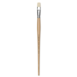 Escoda Clasico Chungking White Bristle Brush - Bright, Long Handle, Size 16