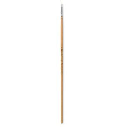 Escoda Clasico Chungking White Bristle Brush - Flat, Long Handle, Size 0