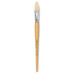 Escoda Clasico Chungking White Bristle Brush - Long Filbert, Long Handle, Size 22