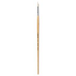 Escoda Clasico Chungking White Bristle Brush - Round, Long Handle, Size 6