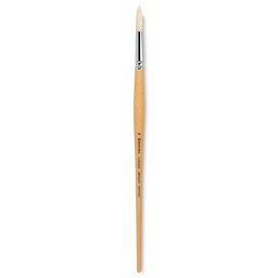 Escoda Clasico Chungking White Bristle Brush - Round, Long Handle, Size 14