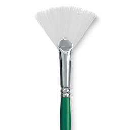 Princeton Synthetic Bristle Brush - Fan, Size 6 close up