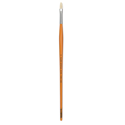 Isabey Chungking Interlocking Bristle Brush - Filbert, Long Handle, Size 3
