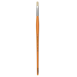 Isabey Chungking Interlocking Bristle Brush - Filbert, Long Handle, Size 4
