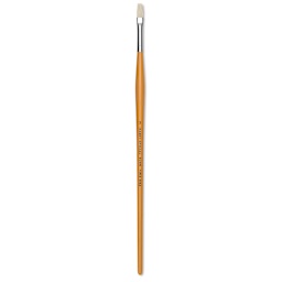 Isabey Chungking Interlocking Bristle Brush - Flat, Long Handle, Size 3