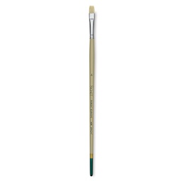 Robert Simmons Signet Bristle Brush - Bright, Long Handle, Size 4