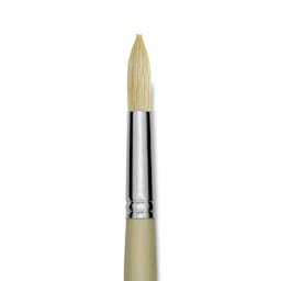 Robert Simmons Signet Brush - Round, Long Handle, Size 12 close up