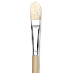 Robert Simmons Signet Brush - Filbert, Long Handle, Size 10 close up