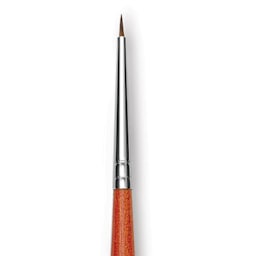 Raphael Golden Kaerell Brush - Round, Long Handle, Size 2, close-up