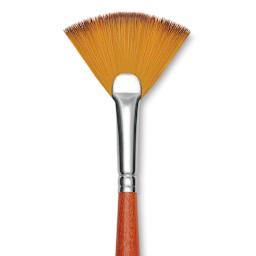 Raphaël Golden Kaërell Brush - Fan, Long Handle, Size 10, close-up