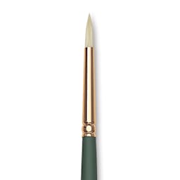 Silver Brush Grand Prix Super Brush - Round, Long Handle, Size 2 close up