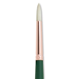 Silver Brush Grand Prix Super Brush - Round, Long Handle, Size 4 close up