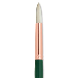 Silver Brush Grand Prix Super Brush - Round, Long Handle, Size 10 close up