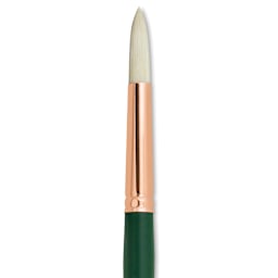 Silver Brush Grand Prix Super Brush - Round, Long Handle, Size 12 close up