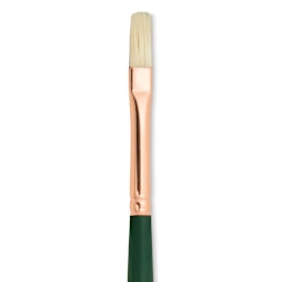 Silver Brush Grand Prix Super Brush - Flat, Long Handle, Size 1 close up
