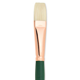 Silver Brush Grand Prix Super Brush - Flat, Long Handle, Size 10 close up