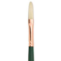 Silver Brush Grand Prix Super Brush - Extra Long Filbert, Long Handle, Size 3 close up