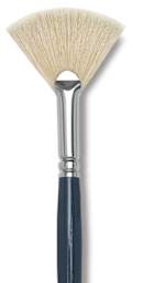 Princeton Ashley Series 5200 Natural Bristle Brushes - Closeup of Fan Brush
