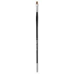 Old Holland Kolinsky Sable Brush - Flat, Long Handle, Size 6