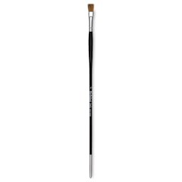 Old Holland Kolinsky Sable Brush - Flat, Long Handle, Size 8