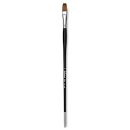 Old Holland Kolinsky Sable Brush - Flat, Long Handle, Size 14